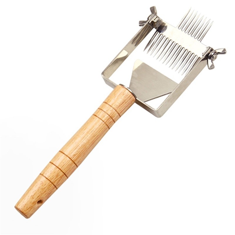 DESOPERCULADOR EN FRIO MANGO DE MADERA ACERO INOX REGULADOR MARIPOSA