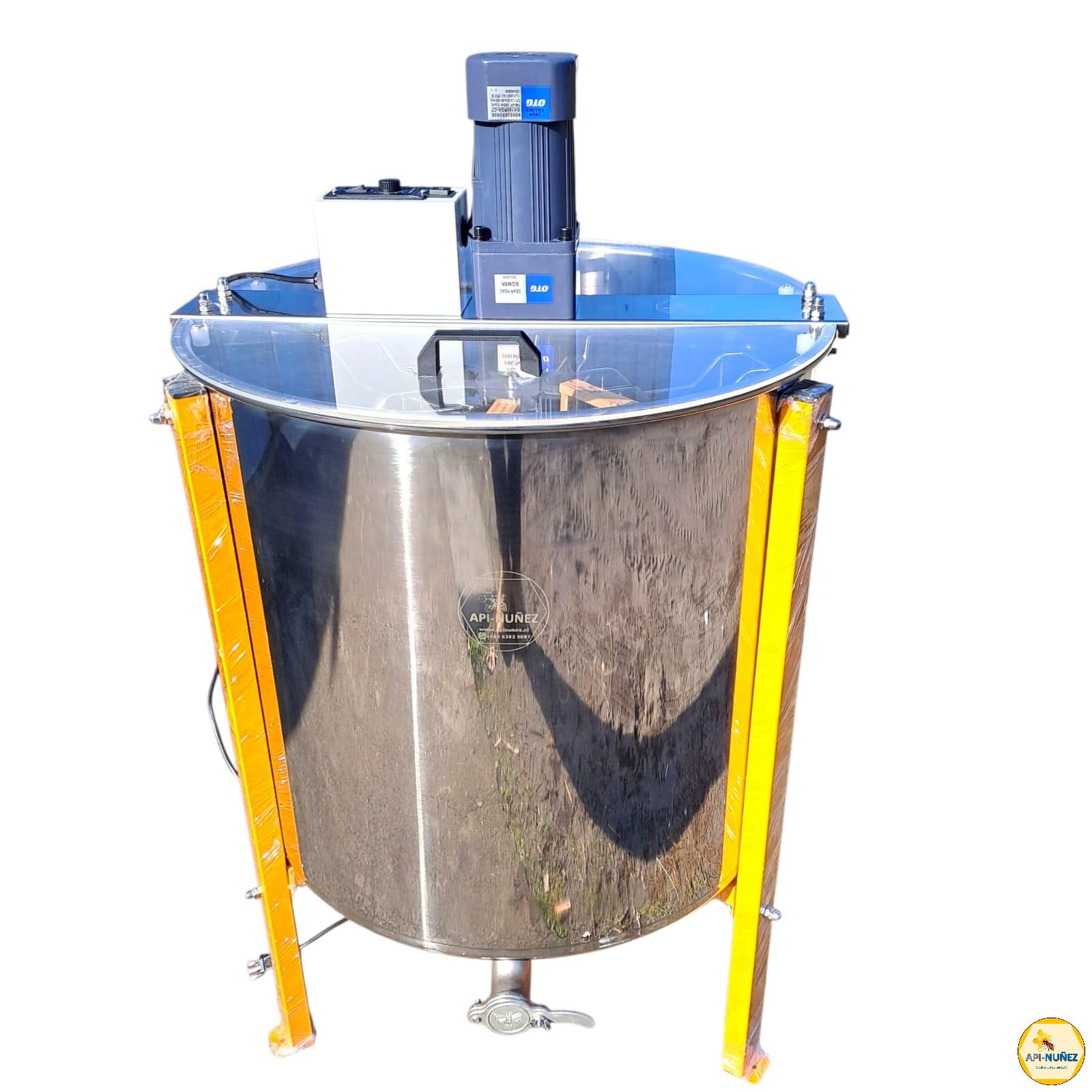 CENTRIFUGA MIEL ELÉCTRICA 6 MARCOS  AC INOX. (MOTOR VERTICAL)