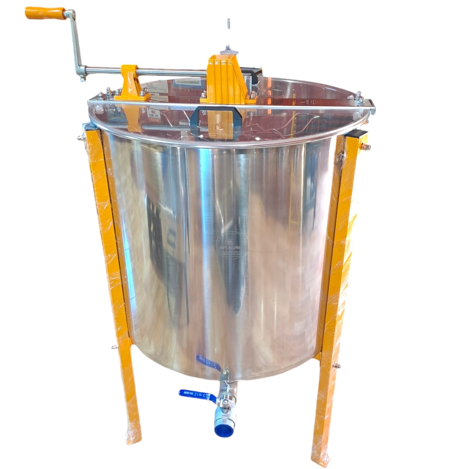 CENTRIFUGA MIEL MANUAL 8 MARCOS  AC INOX.