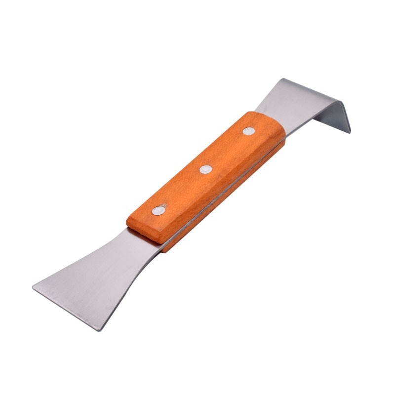 PALANCA ACERO  INOX. CON MANGO DE MADERA N° 7