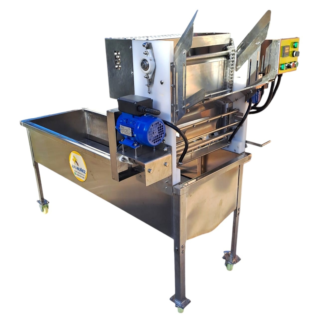 DESOPERCULADOR AUTOMÁTICO CON BATEA 1,5 Mts. ACERO INOXIDABLE