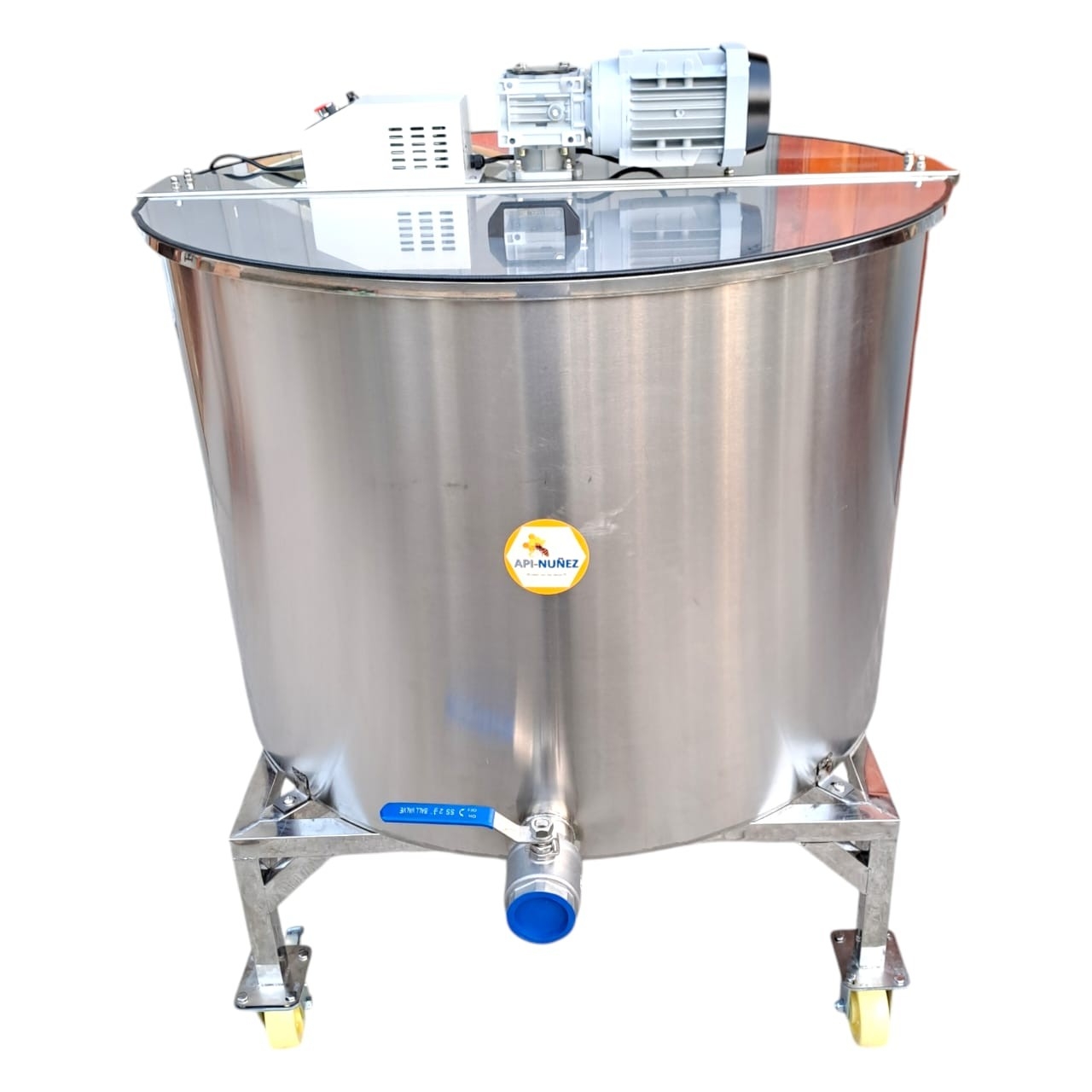 CENTRIFUGA MIEL ELÉCTRICA 48 MARCOS  AC INOX. (MOTOR HORIZONTAL)