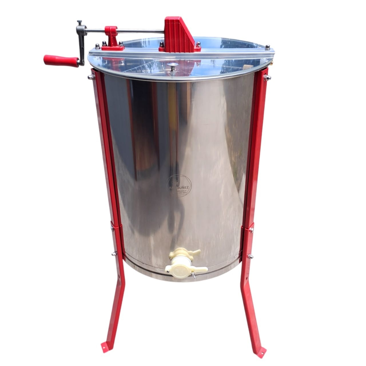 CENTRIFUGA MIEL MANUAL 4 MARCOS  AC INOX.