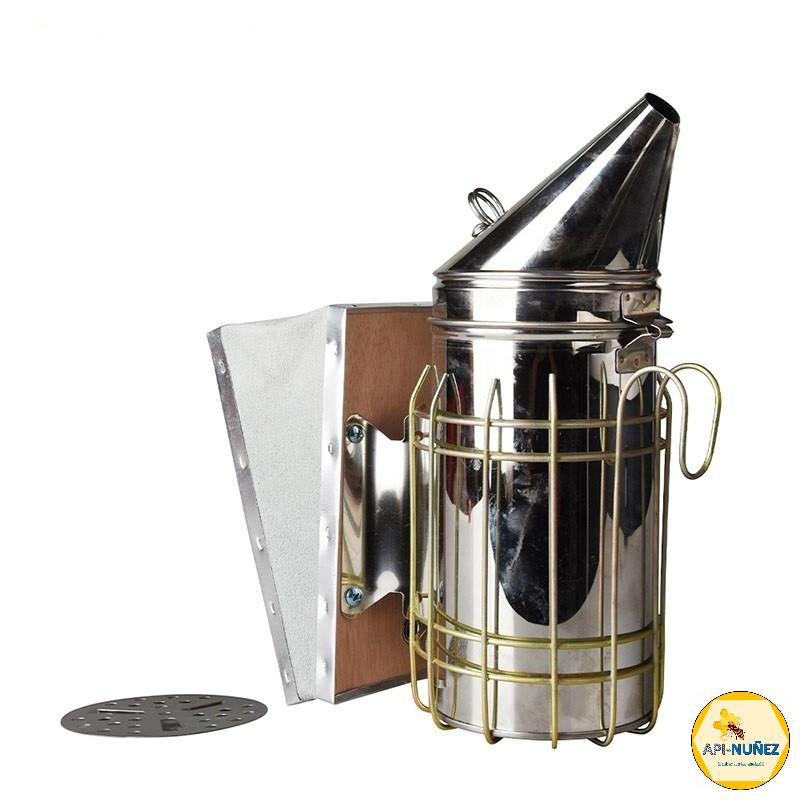 AHUMADOR AC.INOX. MODELO AMERICANO FUELLE CUERO 28 CM