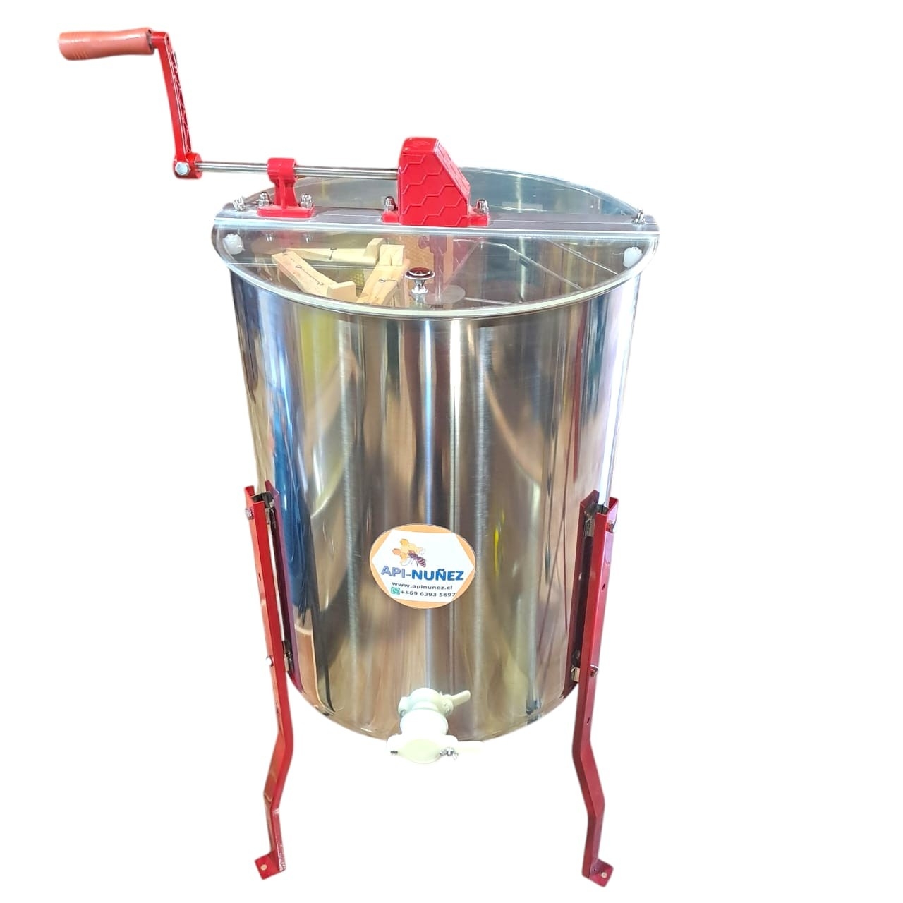 CENTRIFUGA MIEL MANUAL 4/12  MARCOS  AC INOX.
