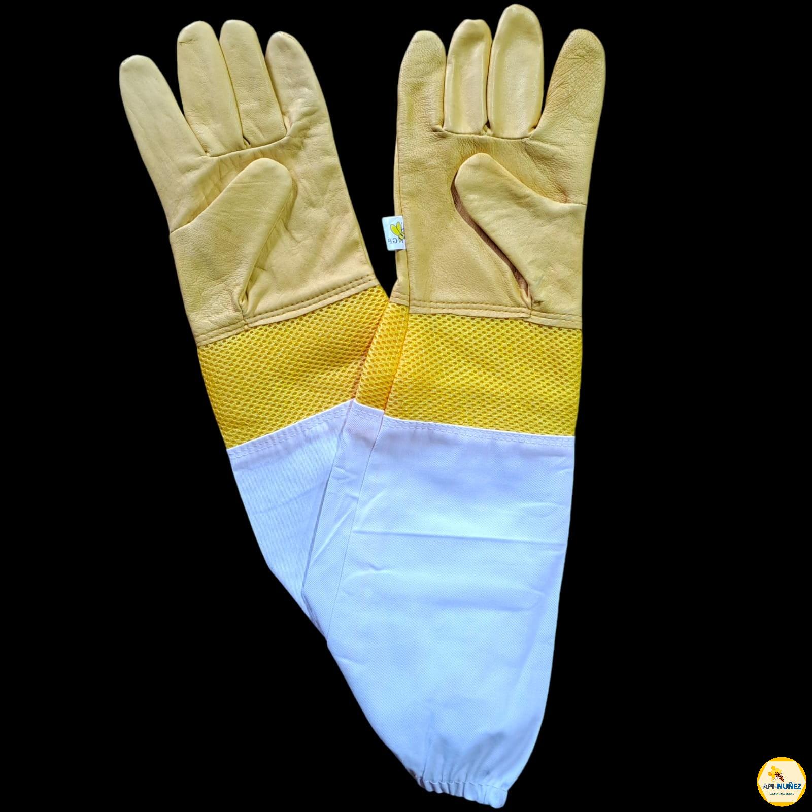 GUANTES DE CUERO CON VENTILACIÓN