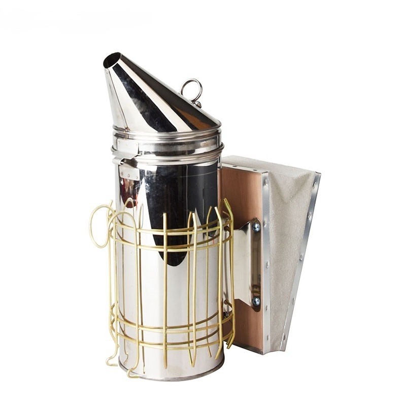 AHUMADOR AC.INOX. AMERICANO FUELLE DE CUERO LARGO 31 CM