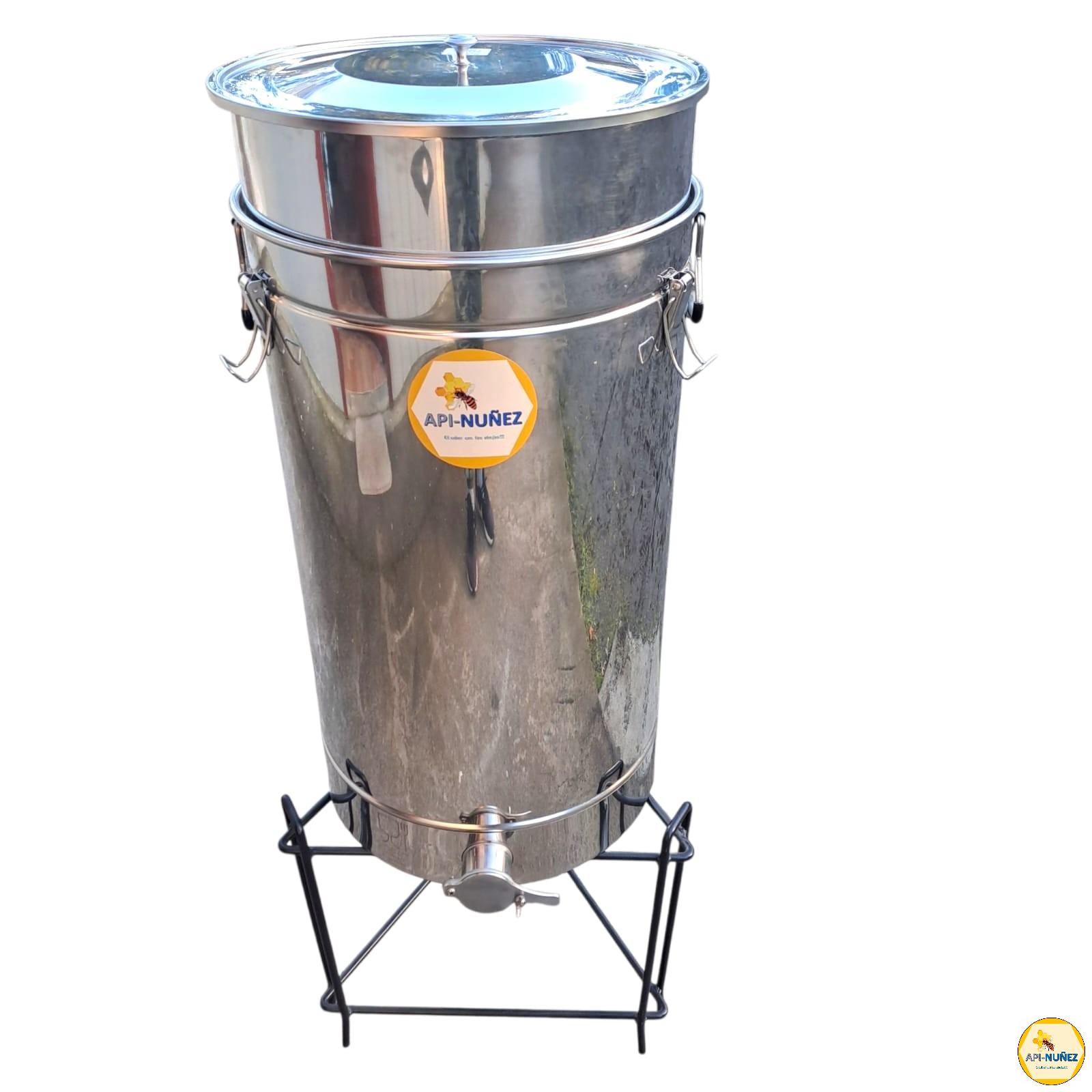 DECANTADOR DE MIEL CON FILTRO 100 KG CON BASE
