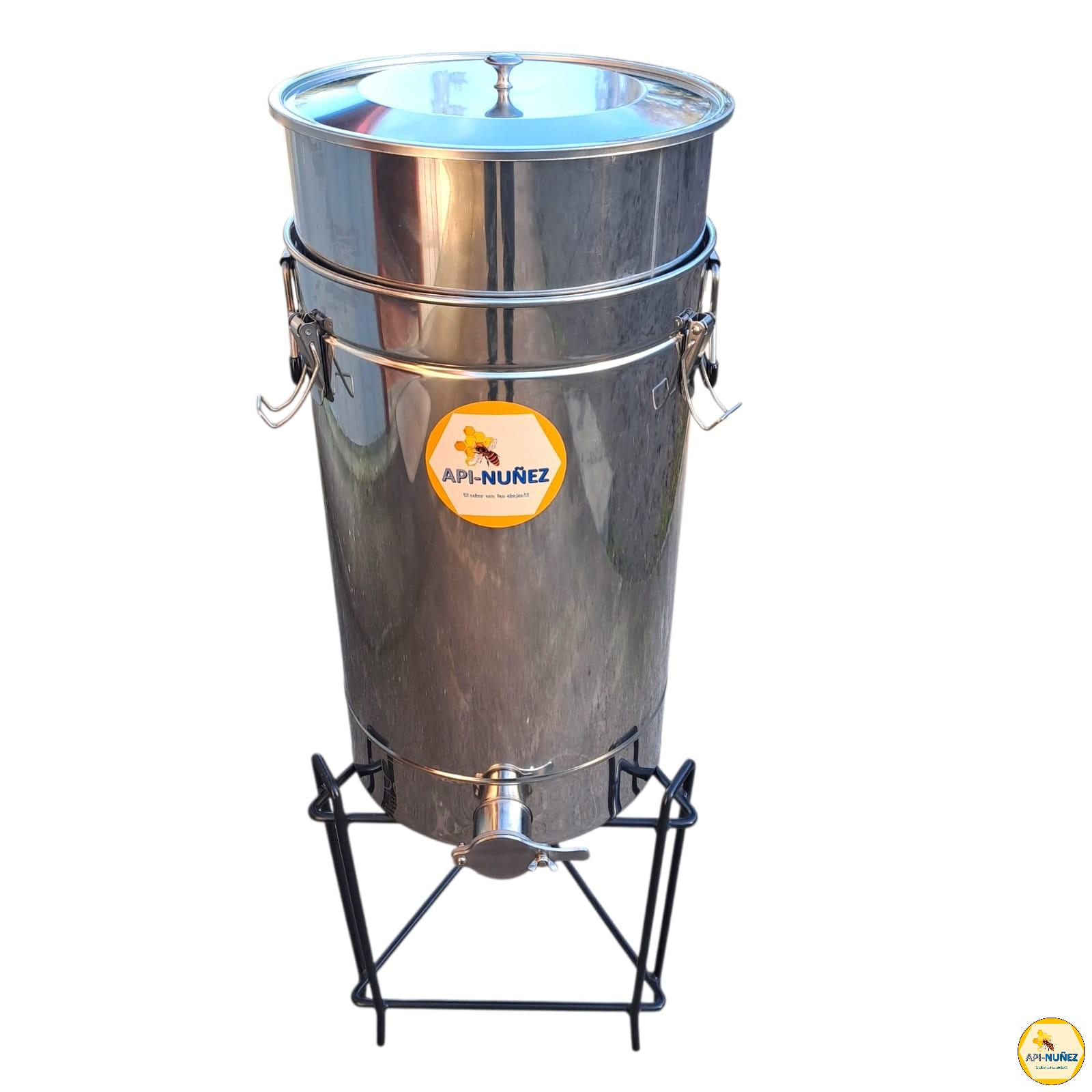 DECANTADOR DE MIEL  CON FILTRO 50 KG CON BASE