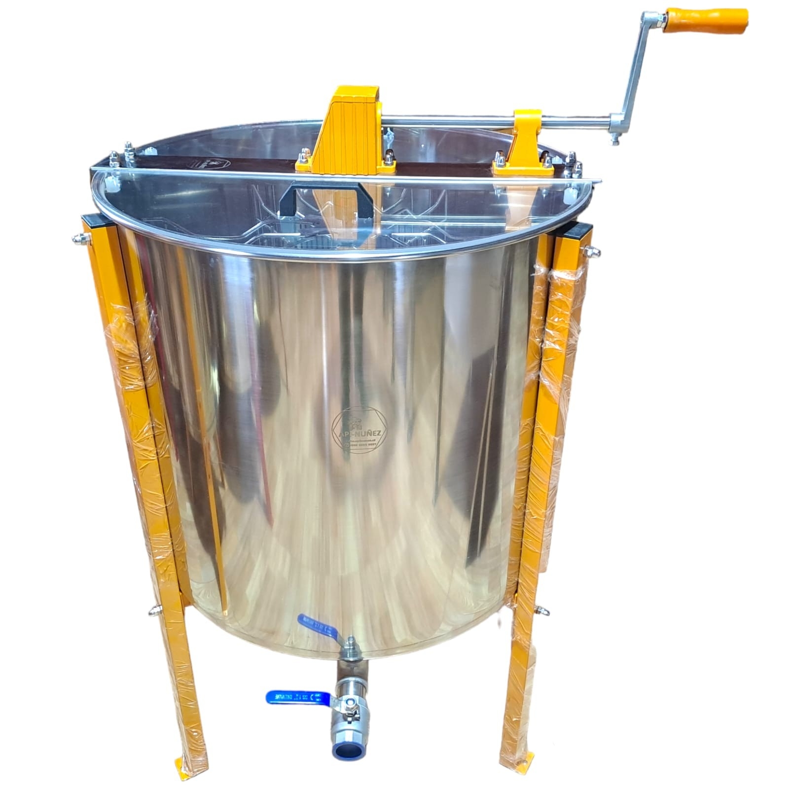 CENTRIFUGA MIEL MANUAL 6 MARCOS  AC INOX.