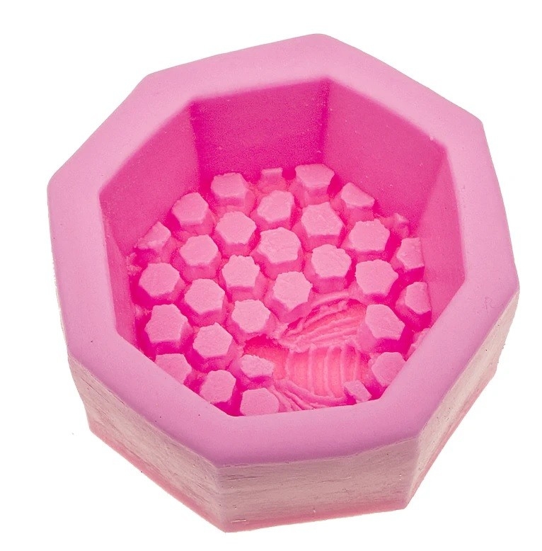 MOLDE DE SILICONA ABEJA PANAL
