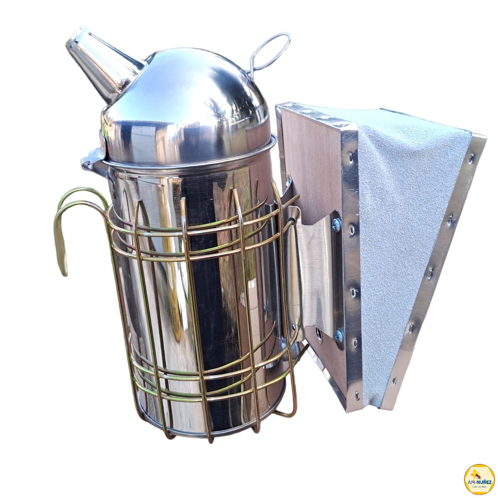 AHUMADOR AC.INOX. EUROPEO FUELLE DE CUERO 28CM