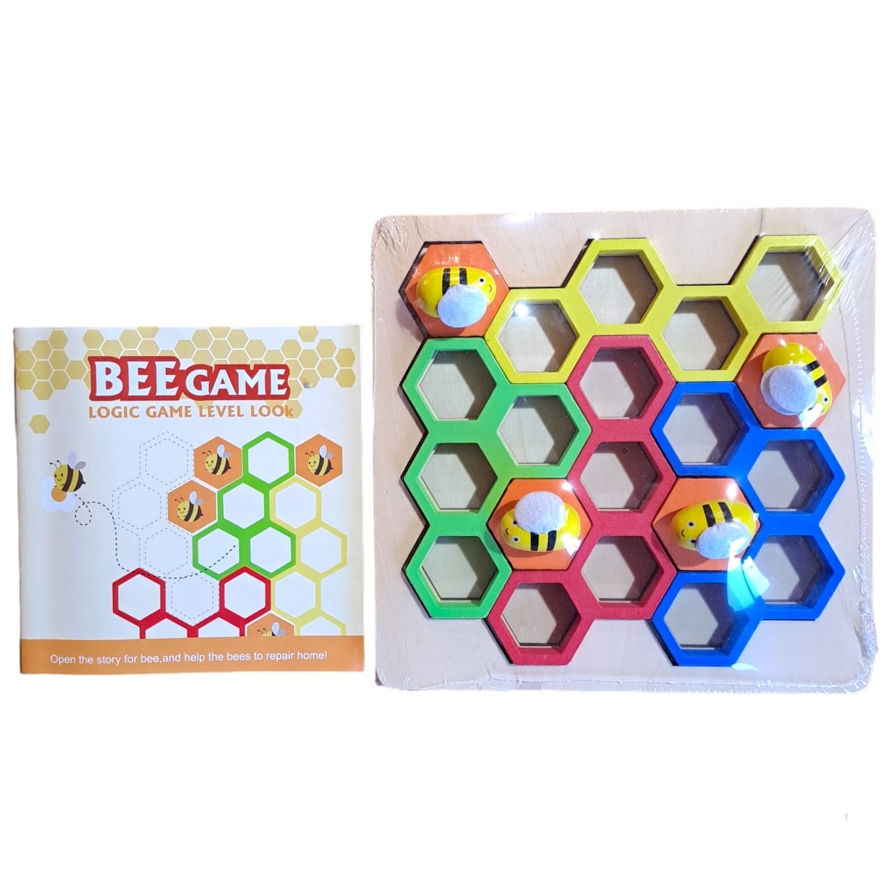JUEGO DE AVENTURA DE ABEJA DE MADERA