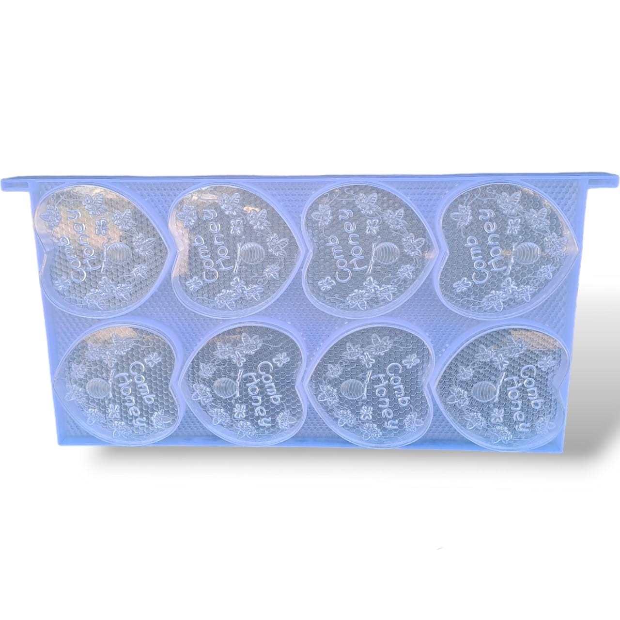 MARCO PANAL PLASTICO CON 16 MOLDES CORAZON, 500G