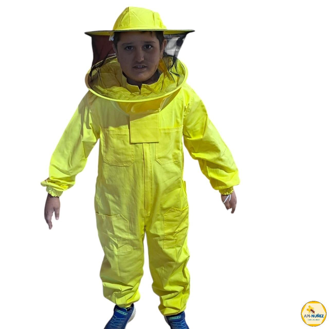 OVEROL  AMARILLO NIÑO(A) VELO REDONDO 130 - 150 CM.